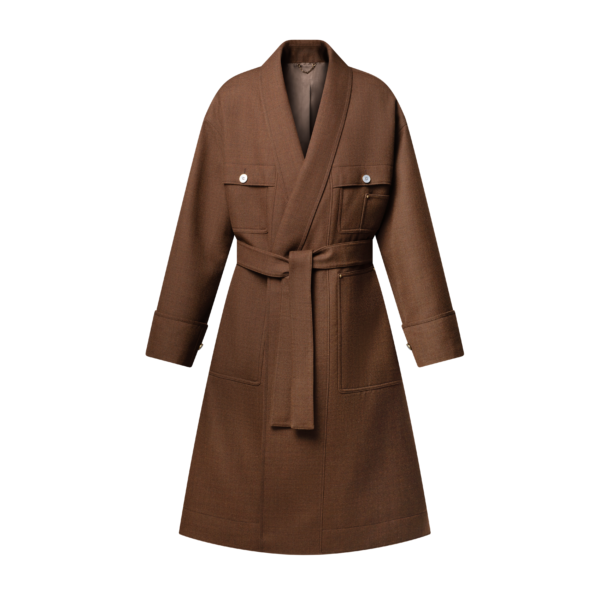 Single-Breasted Kimono Workwear Coat - Ready-to-Wear 1AIMTO